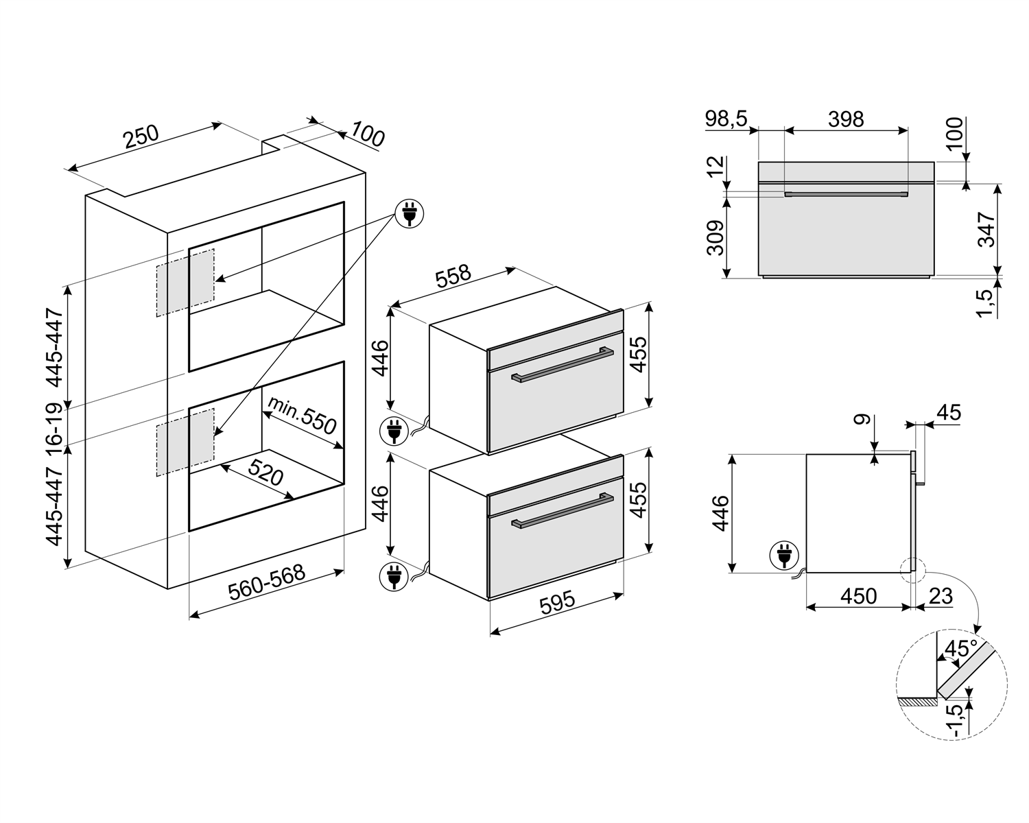 Graude bwg 45. Встраиваемая микроволновая печь graude (грауде) mwgk 45. Встраиваемая кофемашина miele cva 3660. Схема встройки graude mwg38. Микроволновая печь встраиваемая samsung ms20a7013at схема встраивания.